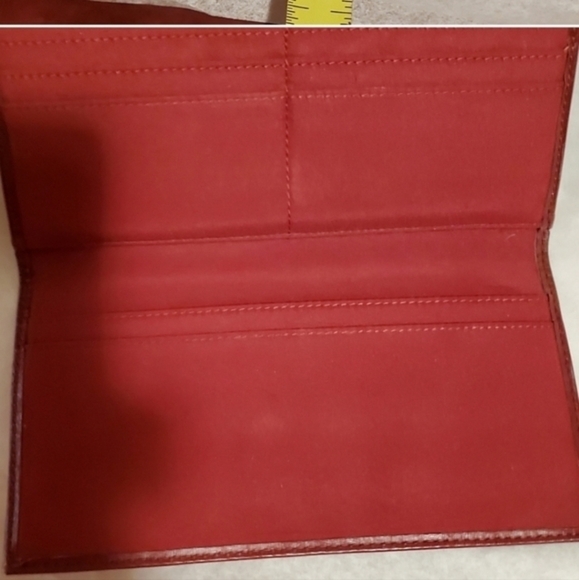 Lauren Ralph Lauren leather wallet claret l‎ - Picture 7 of 10